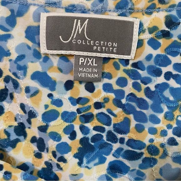 JM COLLECTION Women’s short sleeve top size XLP - Picture 2 of 4